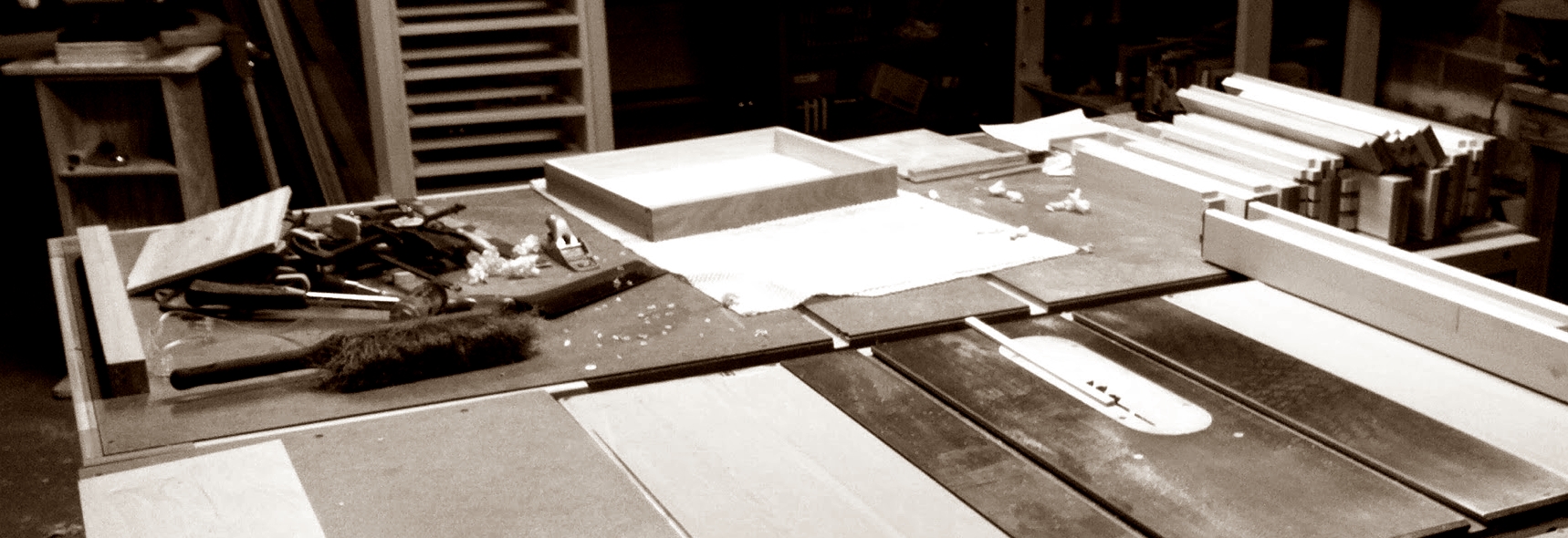 Dovetail work area, on my outfeed table