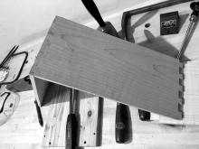 Starting on the teabox dovetail joinery