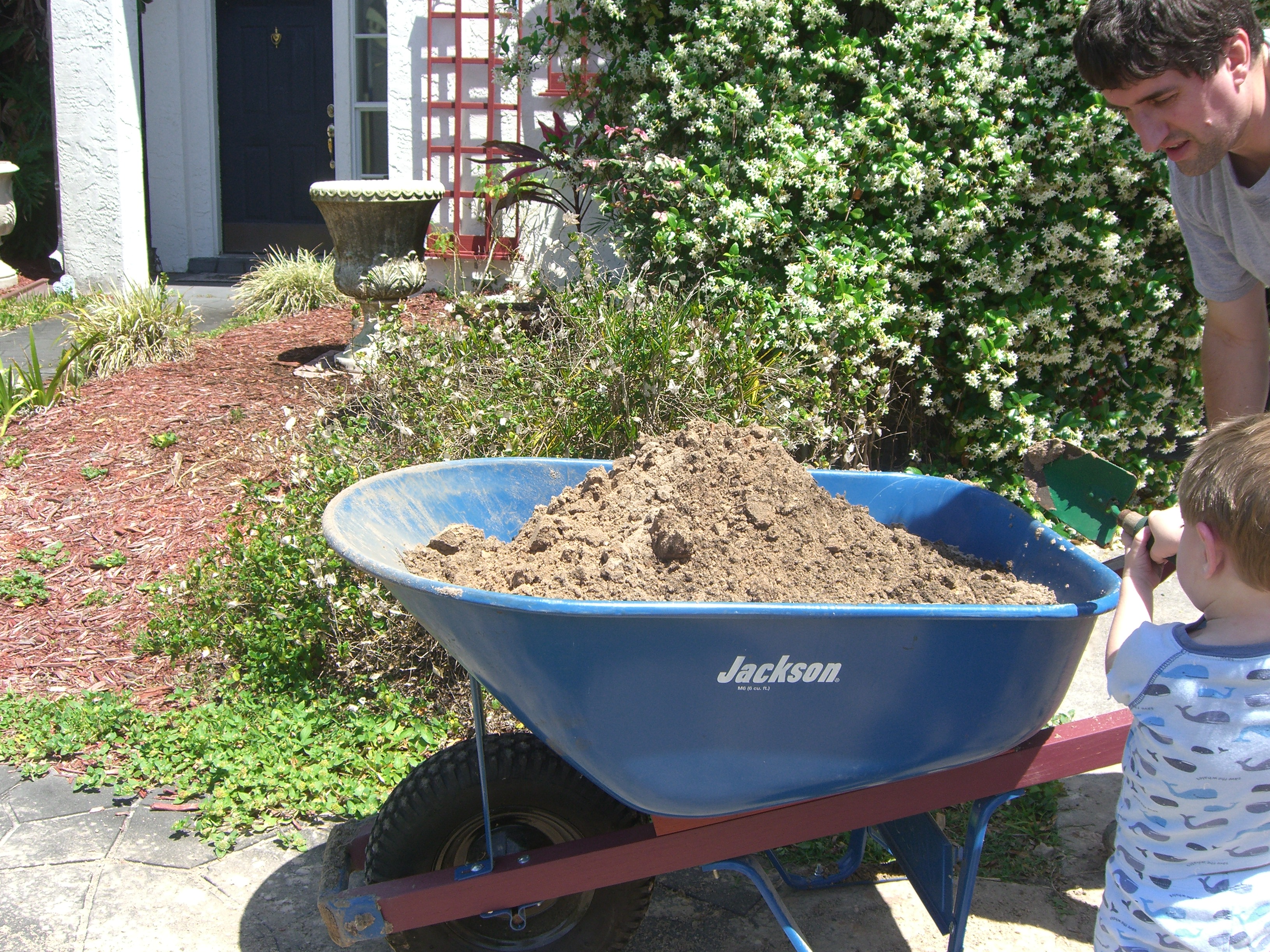 My method of transferring all of that soil