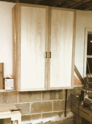 Tool cabinet after new facade was installed in Dec 2012