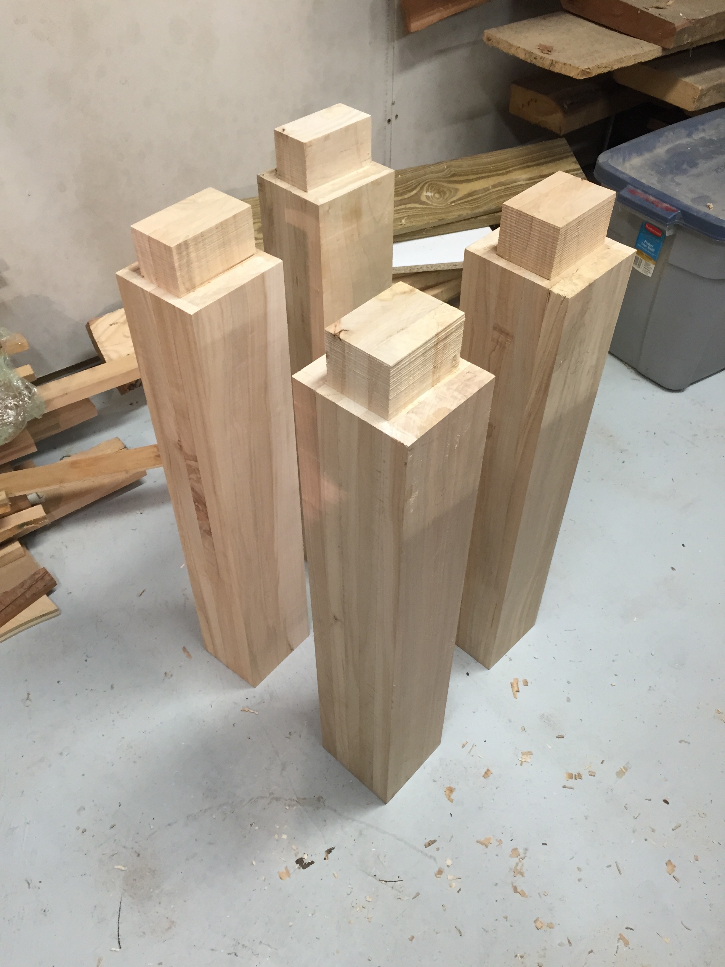 Finally got the dimensions and the tenons right on the workbench legs