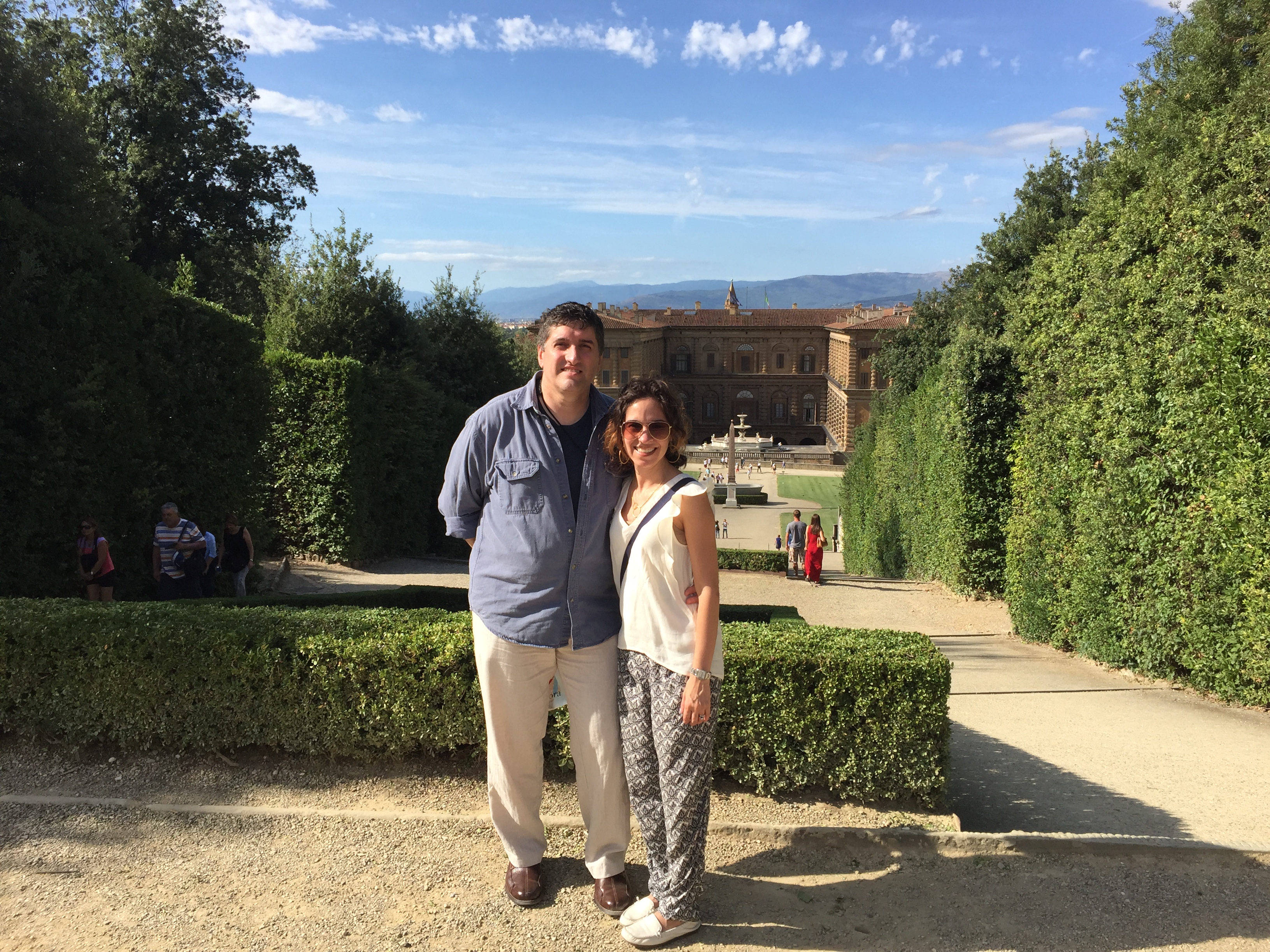 Boboli Gardens with the Palazzo Pitti in the background