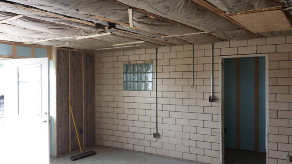 Southeast corner of the office during the remodel