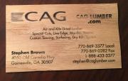 CAGLumber business cards